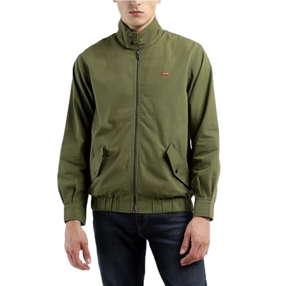 Levi's Men's Olive Green Full Zip Harrington Bomber Jacket Size XL